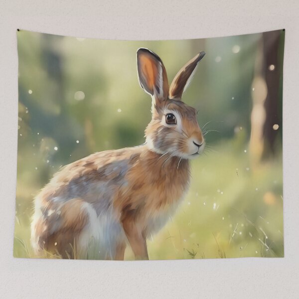 Item preview, Wild Hare in Forest designed and sold by CalmnessbyChoice.