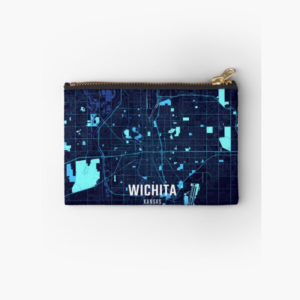 Item preview, Wichita Midnight City Map designed and sold by HomeLivingCo.