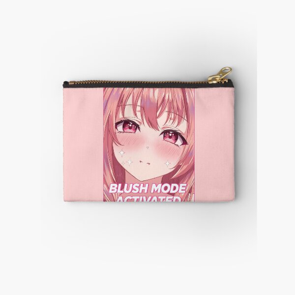 Item preview, Blush Mode Activated - Kawaii Pop Art Reaction | Funny Anime Girl  designed and sold by ConfuseLab Alt.