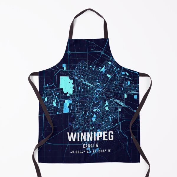 Item preview, Winnipeg Midnight City Map designed and sold by HomeLivingCo.