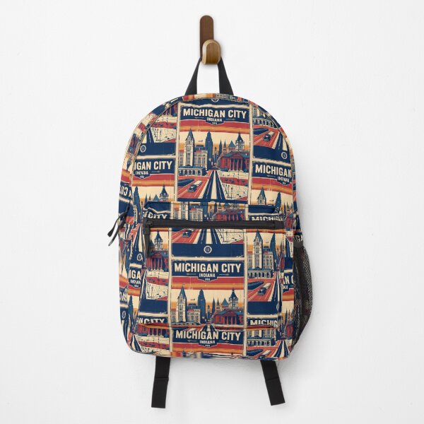 Item preview, Michigan City Indiana 1950s USA Vintage Travel Tourism designed and sold by TravelersGems.