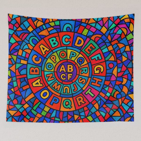 Item preview, Kaleidoscope of letter worlds designed and sold by Sigtrix.