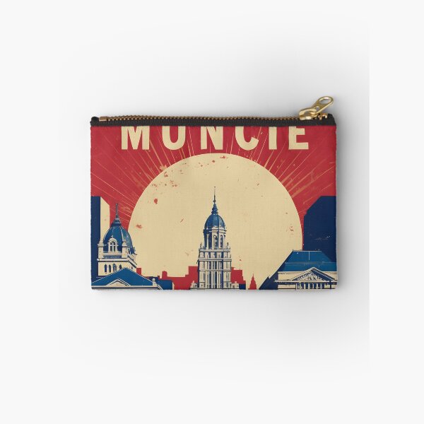 Item preview, Muncie Indiana 1950s USA Vintage Travel Tourism designed and sold by TravelersGems.