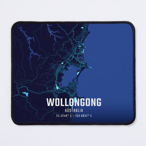Item preview, Wollongong Midnight City Map designed and sold by HomeLivingCo.