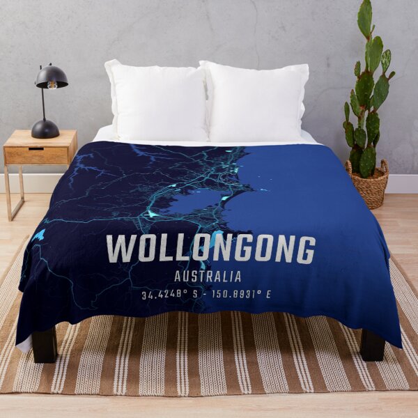 Item preview, Wollongong Midnight City Map designed and sold by HomeLivingCo.