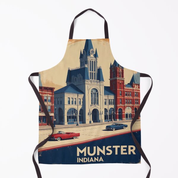 Item preview, Munster Indiana 1950s USA Vintage Travel Tourism designed and sold by TravelersGems.