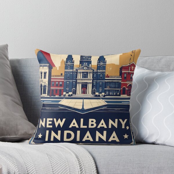 Item preview, New Albany Indiana 1950s USA Vintage Travel Tourism designed and sold by TravelersGems.