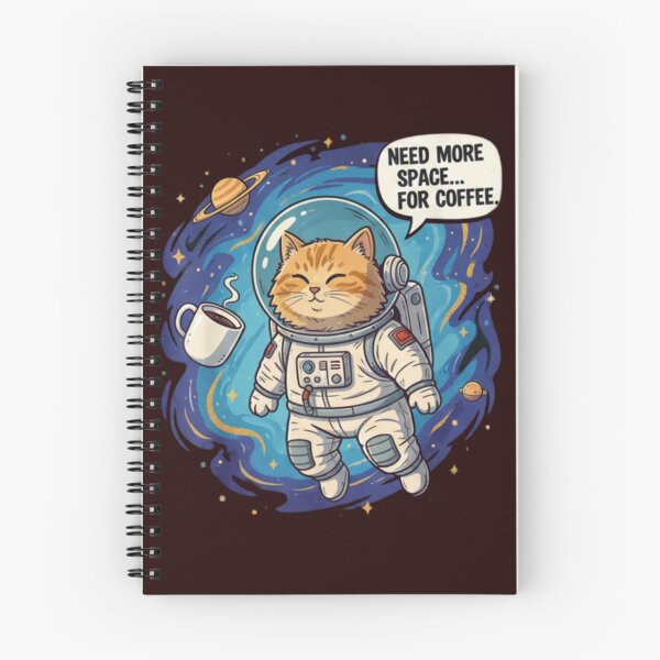 Item preview, Need More Space For Coffee - Chat Cosmonaute Humour designed and sold by Magounette.