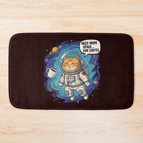 Item preview, Need More Space For Coffee - Chat Cosmonaute Humour designed and sold by Magounette.