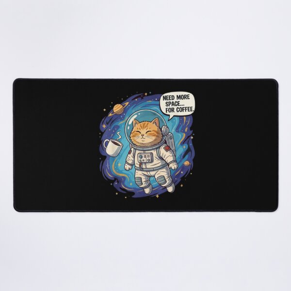 Item preview, Need More Space For Coffee - Chat Cosmonaute Humour designed and sold by Magounette.