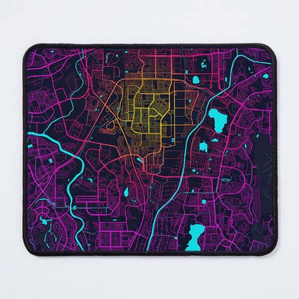 Item preview, Subang Jaya City Map of Selangor, Malaysia - Neon designed and sold by deMAP.