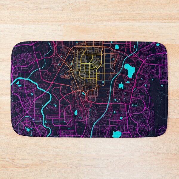 Item preview, Subang Jaya City Map of Selangor, Malaysia - Neon designed and sold by deMAP.