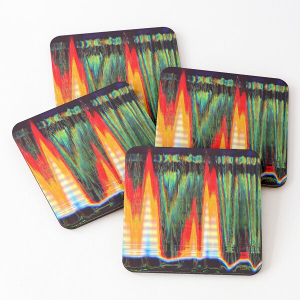 Item preview, Cyber Flames - Abstract Glitch Art with Fire Effect designed and sold by ArtBuk.