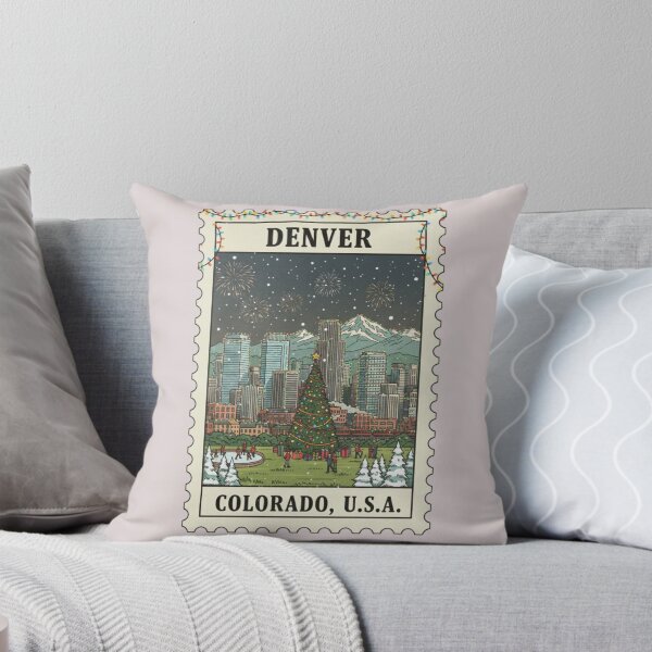 Item preview, Vintage Christmas Colorado Denver USA Stamp designed and sold by allaboutstamps.