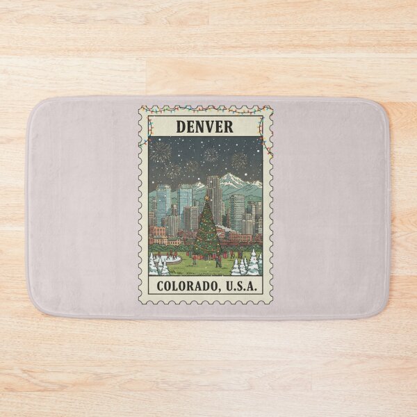 Item preview, Vintage Christmas Colorado Denver USA Stamp designed and sold by allaboutstamps.