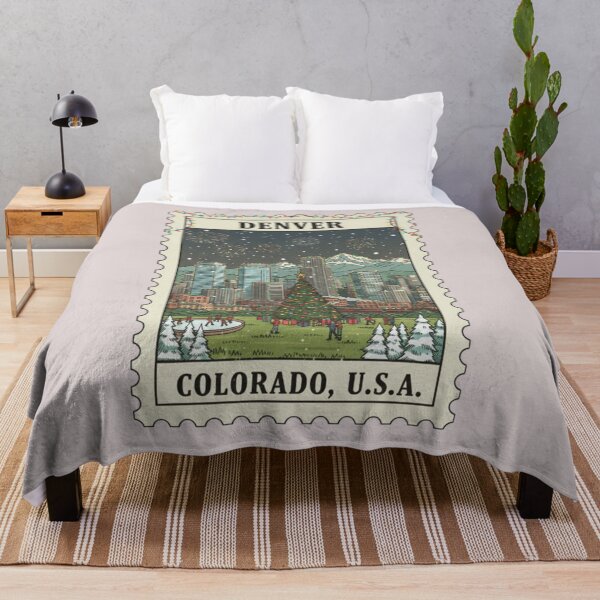 Item preview, Vintage Christmas Colorado Denver USA Stamp designed and sold by allaboutstamps.
