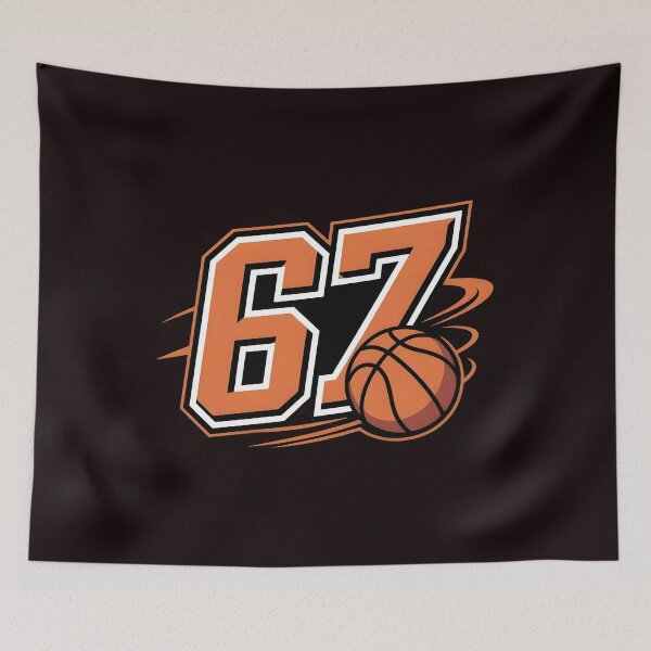 Item preview, 67 Basketball Six Seven – Meme Style Basketball Fan Art designed and sold by Redgiant87x.