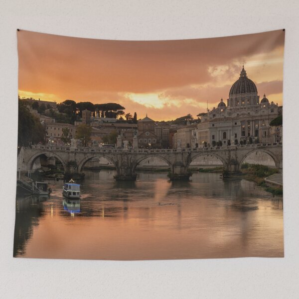 Item preview, Sunset Over Saint Peter's Basilica, Rome designed and sold by Kasia Design.