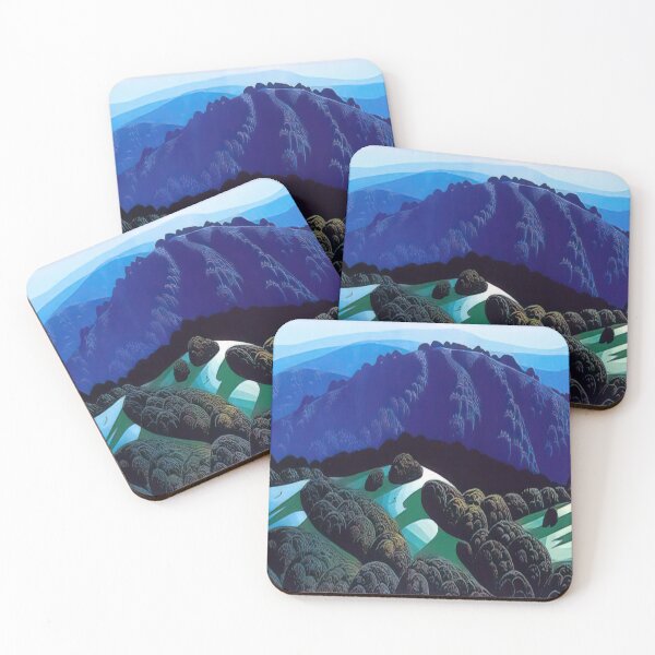 Item preview, Eyvind Earle - Three Fields And A Mountain designed and sold by meldefiart.