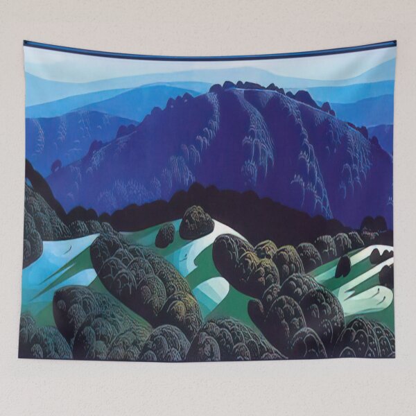 Item preview, Eyvind Earle - Three Fields And A Mountain designed and sold by meldefiart.