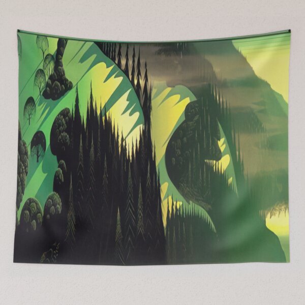 Item preview, Eyvind Earle - Three Pastures By The Sea designed and sold by meldefiart.