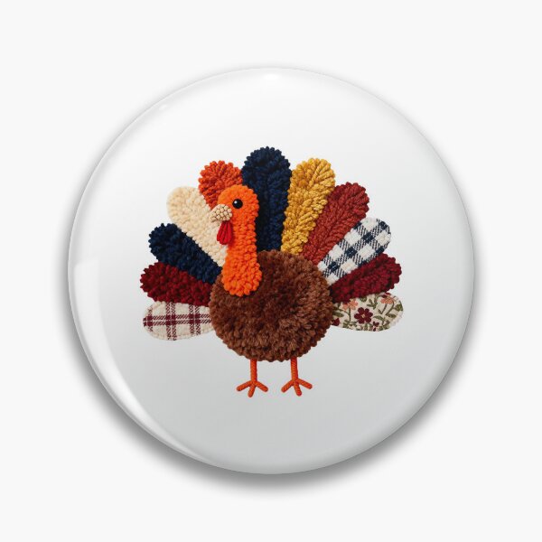 Item preview, Crochet Turkey Preppy Cute Colorful Soft Pattern  designed and sold by barrycantre11.