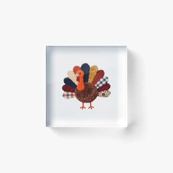 Item preview, Crochet Turkey Preppy Cute Colorful Soft Pattern  designed and sold by barrycantre11.