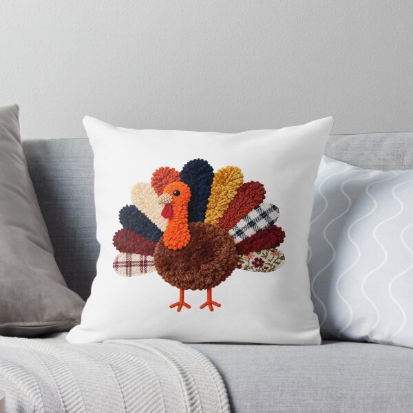 Item preview, Crochet Turkey Preppy Cute Colorful Soft Pattern  designed and sold by barrycantre11.
