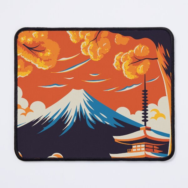Item preview, Autumn Fuji Dream – Mount Fuji in Vibrant Fall Colors designed and sold by Drawings Project.