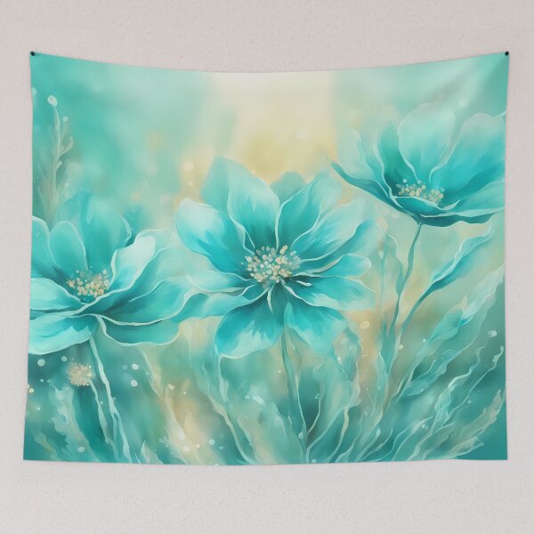 Item preview, Turquoise Flower Dream designed and sold by CalmnessbyChoice.