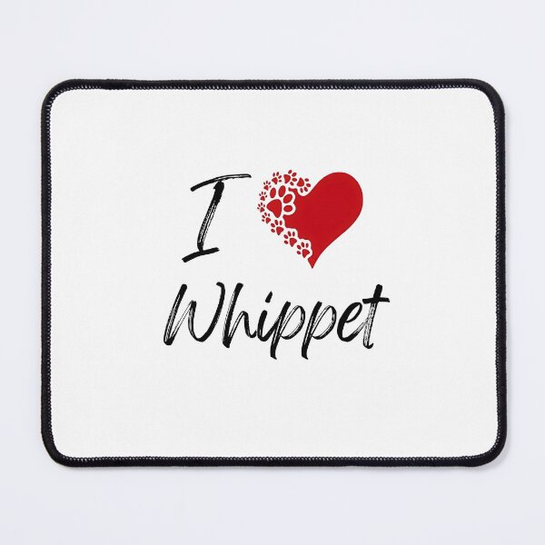 Item preview, I Love Whippet T-Shirt - Whippet Paw Print Heart Design Tee - Cute Dog Lover Gift designed and sold by jinaru3.