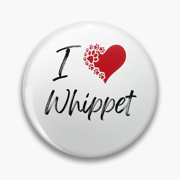 Item preview, I Love Whippet T-Shirt - Whippet Paw Print Heart Design Tee - Cute Dog Lover Gift designed and sold by jinaru3.