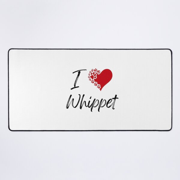 Item preview, I Love Whippet T-Shirt - Whippet Paw Print Heart Design Tee - Cute Dog Lover Gift designed and sold by jinaru3.