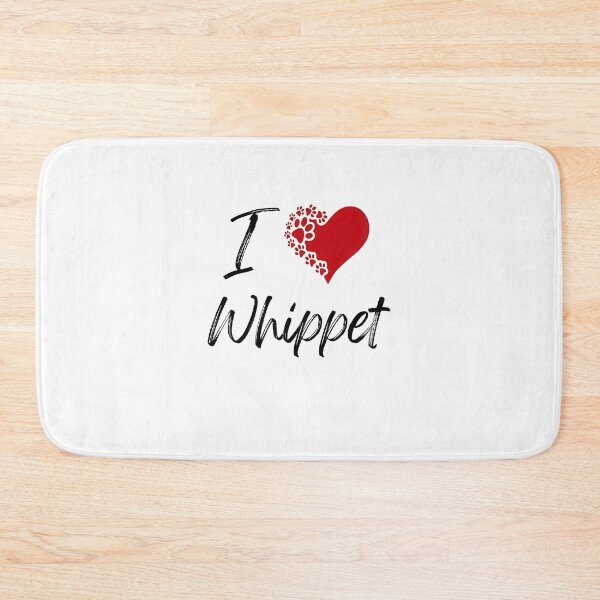 Item preview, I Love Whippet T-Shirt - Whippet Paw Print Heart Design Tee - Cute Dog Lover Gift designed and sold by jinaru3.