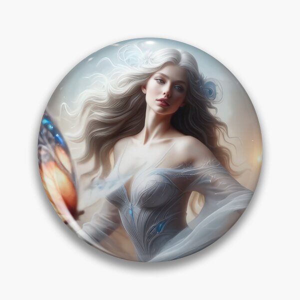 Item preview, Ethereal Woman with Beautiful Butterflies designed and sold by IZiets.