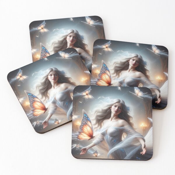 Item preview, Ethereal Woman with Beautiful Butterflies designed and sold by IZiets.