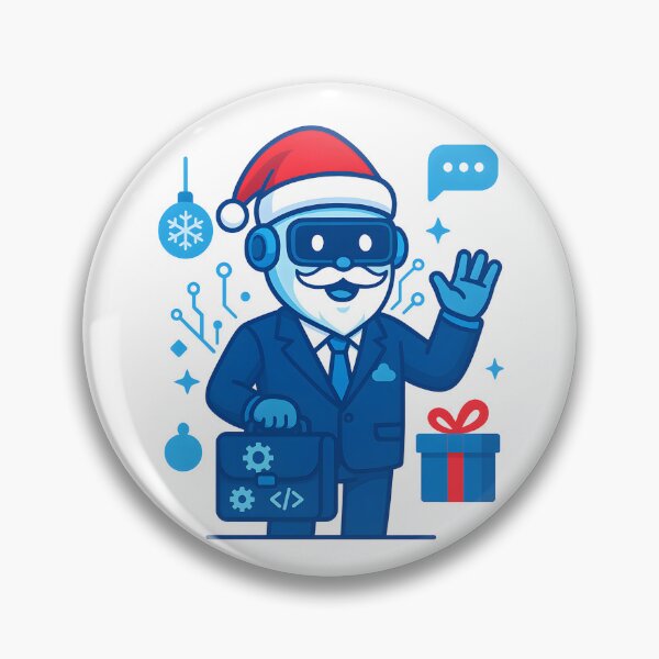 Item preview, AI Businessman Santa Bot Illustration designed and sold by DigiHub Linker.
