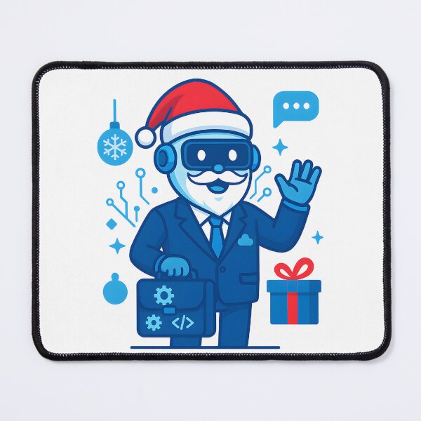Item preview, AI Businessman Santa Bot Illustration designed and sold by DigiHub Linker.