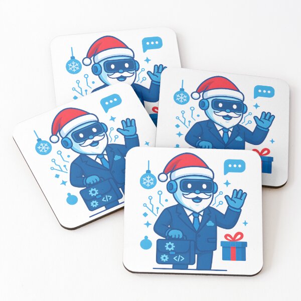 Item preview, AI Businessman Santa Bot Illustration designed and sold by DigiHub Linker.