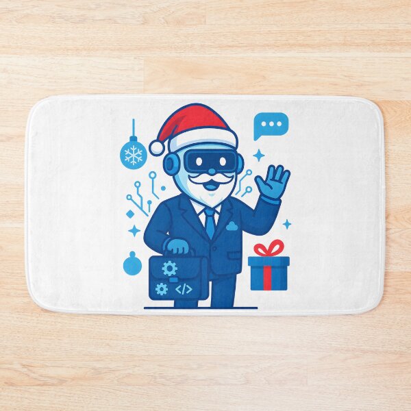 Item preview, AI Businessman Santa Bot Illustration designed and sold by DigiHub Linker.