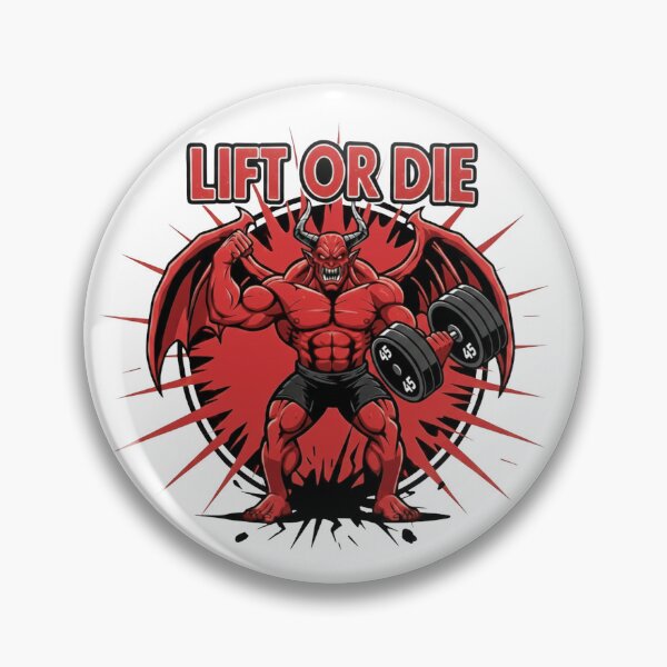 Item preview, Lift or Die – Demon Bodybuilder Deadlifting designed and sold by ReptiWorks.