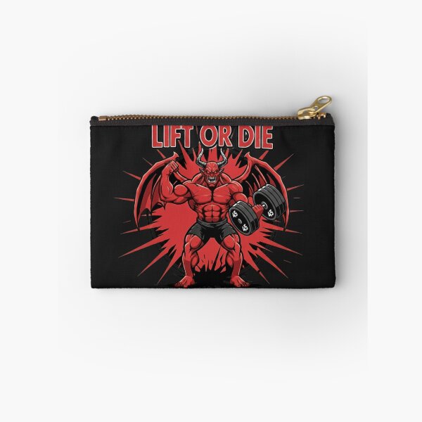 Item preview, Lift or Die – Demon Bodybuilder Deadlifting designed and sold by ReptiWorks.