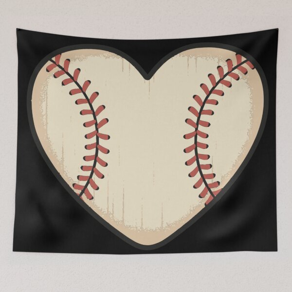 Item preview, Vintage Baseball Heart – Cute Sports Lover Design for Baseball Lover, Baseball Mom or Baseball Dad  designed and sold by EpicSportsArt.