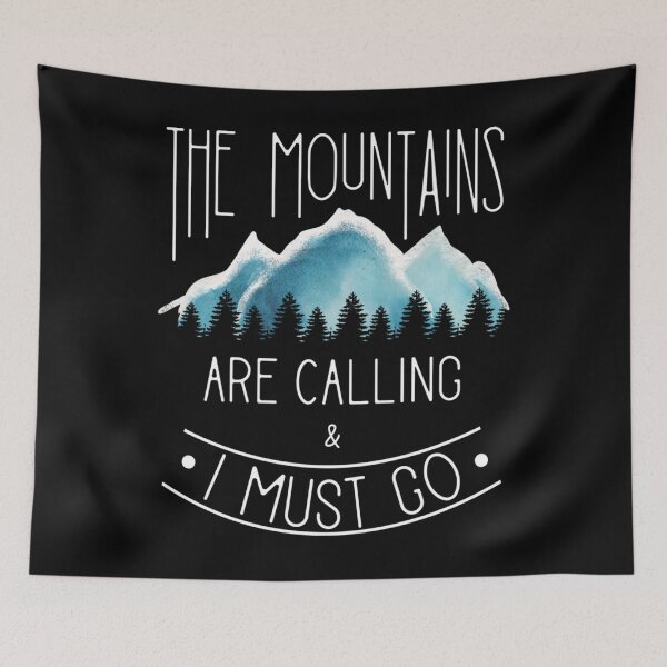 Item preview, The mountains are calling Mountain Hiking and Camping designed and sold by TimoErnst.
