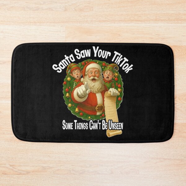 Item preview, Santa Saw Your TikTok - Some Things Can't Be Unseen Funny Christmas designed and sold by A-T-H.