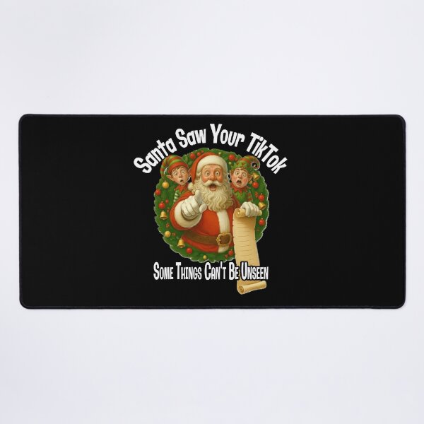 Item preview, Santa Saw Your TikTok - Some Things Can't Be Unseen Funny Christmas designed and sold by A-T-H.