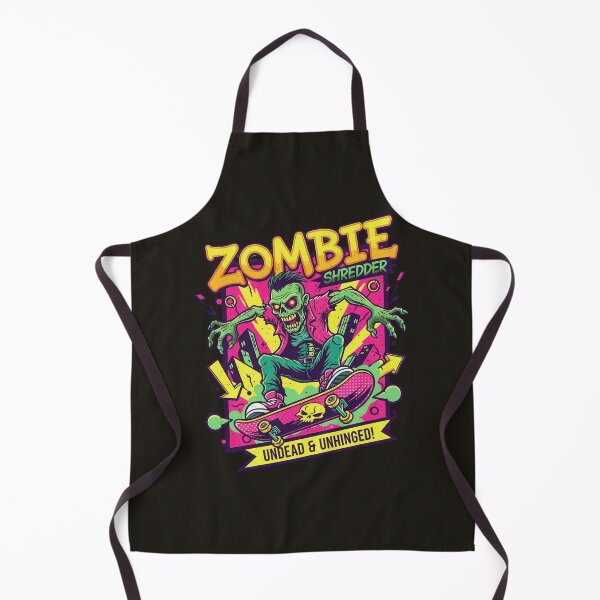 Item preview, Zombie Shredder Undead & Unhinged - Neon Skateboard Art designed and sold by AwesomeBeyondLimits.