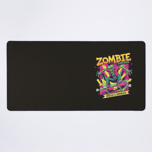 Item preview, Zombie Shredder Undead & Unhinged - Neon Skateboard Art designed and sold by AwesomeBeyondLimits.