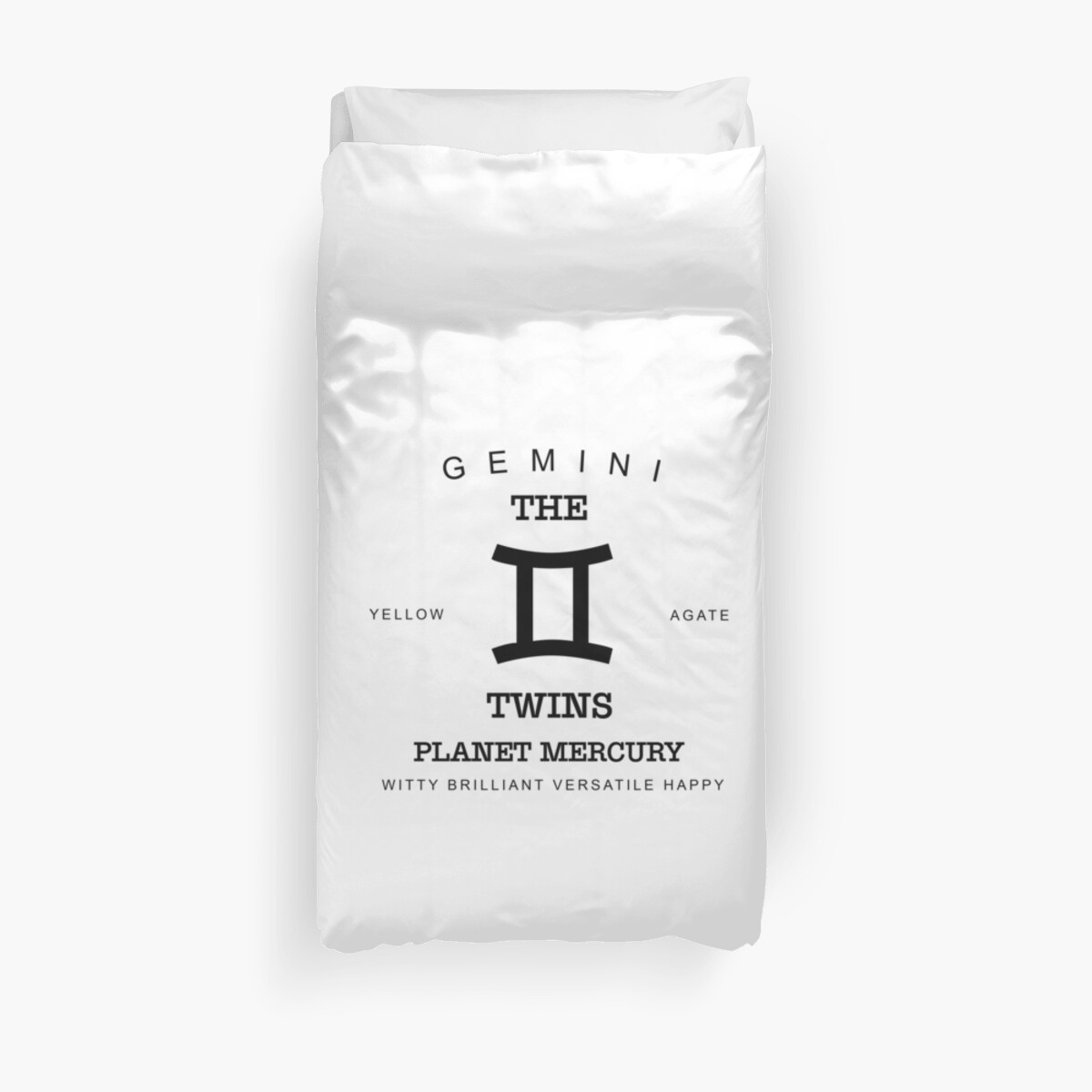 May June Birthday Gifts Born In May June Gemini Gift Zodiac Sign Horoscope Duvet Cover By Djpraxis
