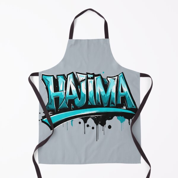 Item preview, Hajima hangul korean, streetstyle graffiti in turquoise light blue - don't do it, leave it alone designed and sold by LiskoDesign.